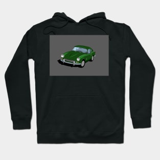 Triumph GT6 Mk1 Graphic Poster -British Racing Green Hoodie